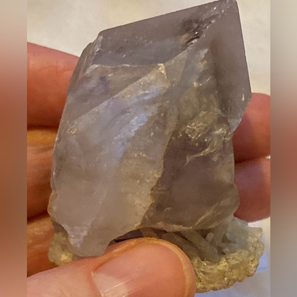 Natural purple fluorite on crystal matrix from Morocco-Updated photos added - Picture 3 of 16